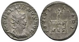 GALIENO. Antoniniano. 253-268 D.C. Colonia. A/ Busto Radiado Con Coraza Derecha. IMP GALLIENVS AVG. R/ Júpiter En Pie De - République (-280 à -27)