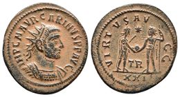 CARINO. Antoniniano. 282-283 D.C. Tripolis. A/ Busto Radiado Y Con Coraza A Derecha. IMP C M AVR CARINVS NOB C. R/ Emper - République (-280 à -27)
