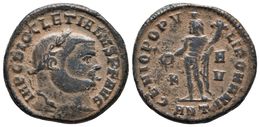 DIOCLECIANO. Follis. 300-301 D.C. Antioquía. A/ Busto Laureado A Derecha. IMP C DIOCLETIANVS PF AVG. R/ Genio A Izquierd - República (-280 / -27)