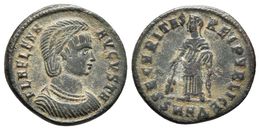 HELENA. Follis. 328-239 D.C. Nicomedia. A/ Busto Diademado Y Drapeado Con Collar Doble A Derecha. FL HELENA AVGVSTA. R/  - República (-280 / -27)