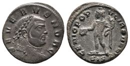 SEVERO II. 1/4 Follis. 306-307 D.C. Siscia. A/ Busto Laureado A Derecha. SEVERVS NOB C. R/ Genio Estante A Izquierda Por - Republic (280 BC To 27 BC)