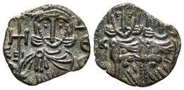 CONSTANTINO V COPRONIMO. Follis. 751-775 D.C. Siracusa. A/ Busto De Leo III Barbado Sosteniendo Cruz Y Clámide. R/ Const - Byzantinische Münzen