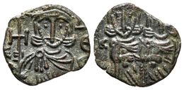 CONSTANTINO V COPRONIMO. Follis. 751-775 D.C. Siracusa. A/ Busto De Leo III Barbado Sosteniendo Cruz Y Clámide. R/ Const - Bizantinas