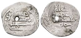 AGHLABIES. Ibrahim II Ibn Ahmad. 1/2 Dirham. 261-289H. ¿Al-Abbasiya?.  Ar. Album 449. 1,39g. Perforación. MBC-. Rara. - Otros & Sin Clasificación