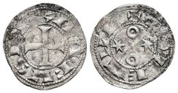 ALFONSO VI. Dinero. (1073-1109). Toledo. Mozo A6:6.2; AB 8.2. Ve. 0,80g. MBC-. - Otros & Sin Clasificación