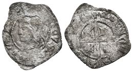 ENRIQUE II. Cruzado. (1368-1379). Villalón. AB 476. Ve. 1,06g. BC+/MBC-. Escasa. - Other & Unclassified