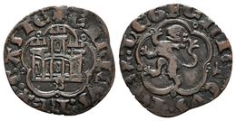 ENRIQUE III. 1/2 Blanca. (1390-1406). Sevilla. AB 602. Ve. 1,50g. MBC+. - Autres & Non Classés