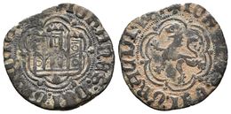 JUAN II. Blanca. (1406-1454). Coruña. AB 626. Ve. 1,90g. MBC-. - Other & Unclassified