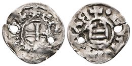 BISBE FRODOI. Diner De Imitación Carolingia. (870-890) Comtat De Barcelona. Cru.V.S. 11; Balaguer 13.3; Cru.C.G. 1808d.  - Other & Unclassified