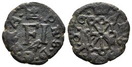 FELIPE III. 4 Cornados. 1·6·9. Pamplona. Cal-719 Var; R.Ros 4.4.14. Ae. 3,09g. MBC-. - Other & Unclassified