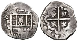 FELIPE III. 2 Reales. 16XX. Sevilla V. Cal-¿?. Ar. 6,50g. MBC-. Escasa. - Otros & Sin Clasificación