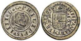 FELIPE IV. 16 Maravedís. 1661. Segovia BR. Cal-1508; J.S. M 516. Ae. 5,01g. EBC/MBC+. - Other & Unclassified