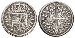 FELIPE V. 1 Real. 1726/1. Madrid A. Cal-1531. Ar. 2,73g. MBC-. - Otros & Sin Clasificación