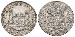 FELIPE V. 2 Reales. 1741/31 Sobrefecha. México MF, Ensayador Acotado Por Punto Y Florón. Columnario. Cal-1291var. Ar. 6, - Otros & Sin Clasificación