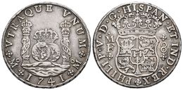 FELIPE V. 8 Reales. 1741. México MF. Columnario. Cal-791. Ar. 26,79g. MBC+. - Other & Unclassified