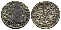 CARLOS III. 2 Maravedís. 1775. Segovia. Cal-1917. Ae. 2,34g. MBC+. - Other & Unclassified