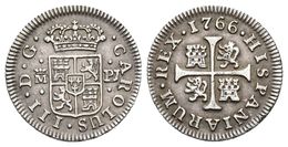 CARLOS III. 1/2 Real. 1766. Madrid PJ. Cal-1729. Ar. 1,41g. EBC-. - Other & Unclassified