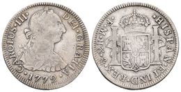 CARLOS III. 2 Reales. 1772. México FM. Ceca Y Ensayadores Invertidos. Cal-1337. Ar. 6,56g. MBC-. Rara. - Other & Unclassified