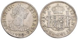 CARLOS III. 2 Reales. 1782. México FF. Cal-1349. Ar. 6,72g. MBC. - Other & Unclassified