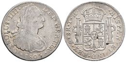 CARLOS IV. 8 Reales. 1805. México TH. Cal-703. Ar. 26,78g. MBC/MBC+. - Other & Unclassified