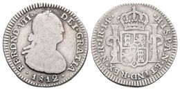 FERNANDO VII. 1 Real. 1812. Santa Fe De Nuevo Reino JF. Cal-1210. Ar. 3,16g. BC+. - Otros & Sin Clasificación