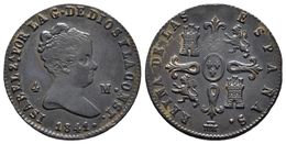 ISABEL II. 4 Maravedís. 1841. Segovia. Cal-527. Ae. 4,87g. MBC+. - Other & Unclassified