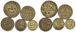 MENORCA. Serie Completa 5 Cts, 10 Cts, 25 Cts, 1 Pta Y 2,50 Ptas. 1937. Cal-12. La. EBC/EBC+. - Other & Unclassified