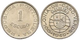 CABO VERDE. 1 Escudo. 1949. Km#7; Gomes 08.01. Cu-Ni. 7,89g. SC. - Otros & Sin Clasificación