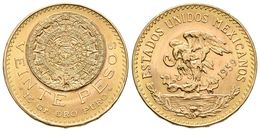 MEXICO. 20 Pesos. 1959. Mº (México). Calendario Azteca. Km# 478; Fr-171r. Au. 16,64g. EBC-. - Other & Unclassified