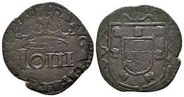 PORTUGAL. Joao III. 3 Reis. (1521-1557). Gomes 13.11. Ae. 3,90g. MBC-. - Other & Unclassified