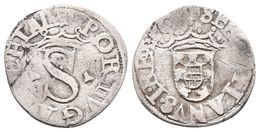 PORTUGAL. Sebastiao I. Vintem. 1557-1578. Gomes 29.25. Ar. 1,56g. MBC-. - Otros & Sin Clasificación