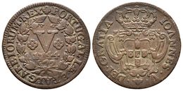 PORTUGAL. Joao V. 5 Reis. 1734 D. Gomes 19.13. Ae. 5,46g. MBC-. - Otros & Sin Clasificación