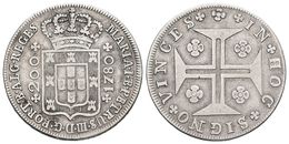 PORTUGAL. María I Y Pedro III. 12 Vintens-200 Reis. 1780. Gomes 16.02. Ar. 7,02g. MBC. - Otros & Sin Clasificación