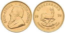 SUDAFRICA. Krugerrand. 1975. Km#73. Au. 33,94g. Raya En Anverso Y Golpecito En El Canto. MBC+. - Otros & Sin Clasificación