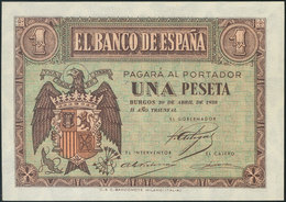 1 Peseta. 28 De Febrero De 1938. Serie B. (Edifil 427a). SC. - Other & Unclassified