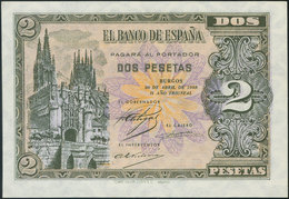 2 Pesetas. 30 De Abril De 1938. Serie C. (Edifil 2017: 429a). SC. - Other & Unclassified