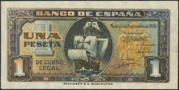 1 Peseta. 4 De Septiembre De 1940. Sin Serie. (Edifil 442). SC-. - Other & Unclassified