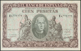 100 Pesetas. 9 De Enero De 1940. Serie E. (manchitas De óxido) (Edifil 2017: 450a). EBC. - Otros & Sin Clasificación