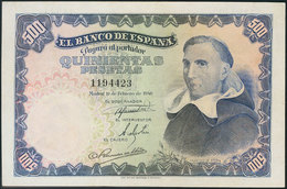 500 Pesetas. 19 De Febrero De 1946. (Edifil 2017: 452). EBC. - Autres & Non Classés