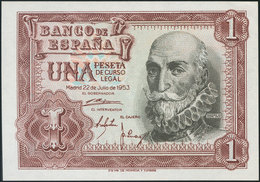 1 Peseta. 22 De Julio De 1953. Sin Serie. (Edifil 465). SC. - Otros & Sin Clasificación