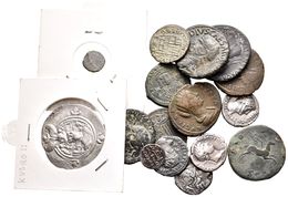 IMPERIO ROMANO. Lote Compuesto Por 17 Monedas Del Imperio Romano Entre Denarios, Dupondios, Ases Y Follis. Conteniendo A - Autres & Non Classés