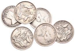 AUSTRALIA. Lote Compuesto Por 6 Monedas De 6 Pence. 1910, 1922, 1923, 1925, 1926 Y 1928, Alguna Escasa. Km#19/25. Ar. BC - Other & Unclassified