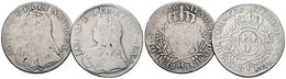 FRANCIA. Lote Compuesto Por 2 Monedas De ECU. Louis XV. 1726 La Rochelle Y 1729. Ar. BC/BC+. A EXAMINAR. - Autres & Non Classés