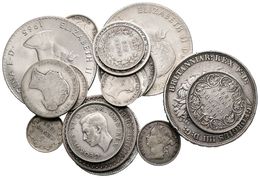 GRAN BRETAÑA. Lote Compuesto Por 17 Monedas De Plata, Incluyendo 1 Crown De 1822 Y Varias Piezas De India Británica, Mau - Otros & Sin Clasificación