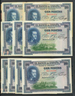 Espectacular Conjunto De Billetes Españoles Entre El Año 1920 Y 1975, Diversas Calidades, Algunos Interesantes. A EXAMIN - Autres & Non Classés