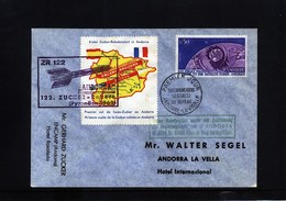 French Andorra 1962 Zucker Rakete Scarce Rocket Cover - Briefe U. Dokumente