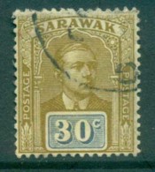 Sarawak 1928-29 Sir Charles Vyner Brooke 30c FU Lot82178 - Sarawak (...-1963)