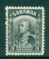 Sarawak 1934-41 Sir Charles Vyner Brooke 3c Black MUH Lot82191 - Sarawak (...-1963)