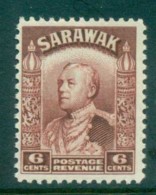 Sarawak 1934-41 Sir Charles Vyner Brooke 6c Red Brown MUH Lot82201 - Sarawak (...-1963)