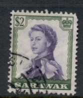 Sarawak 1955-57 QEII Pictorial, $2 Portrait FU - Sarawak (...-1963)